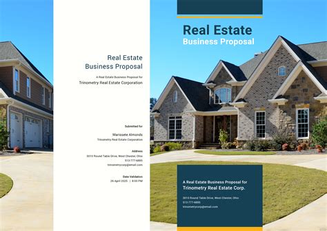 Real Estate Business Proposal Template